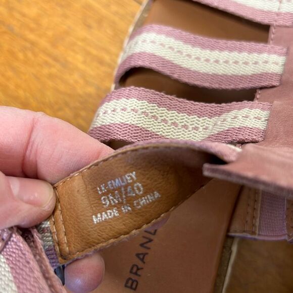 Lucky Brand Emliey Platform Sandal Strappy Pink New Size 9M - Picture 6 of 8